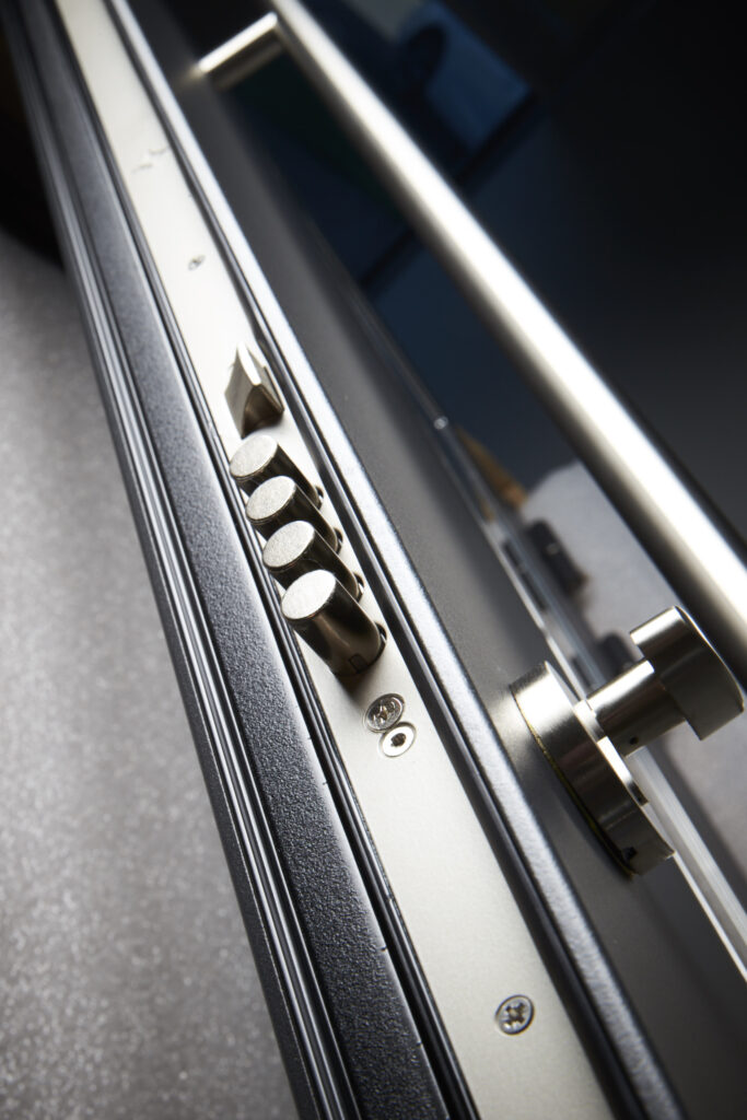 Security is at the forefront of an aluminium composite door