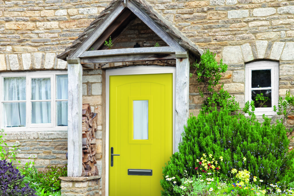 Broadfield Zin Yellow Lifestyle | Aluminium Composite Doors