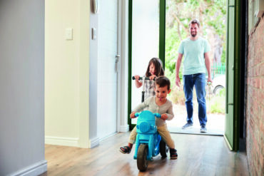 Flush thresholds are available on all Smart aluminium composite doors. A flush-fitting aluminium composite door provides step-free access without compromising on weather performance