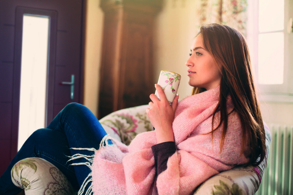 Morning at home | Aluminium Composite Doors Our customers can relax at home behind one of our waterproof aluminium composite doors. An aluminium composite door that keeps the storm out and the comfort in